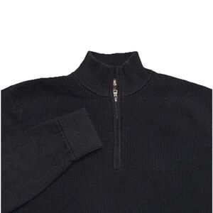 Michael Kors Men's Black Zip-Up Sweater
